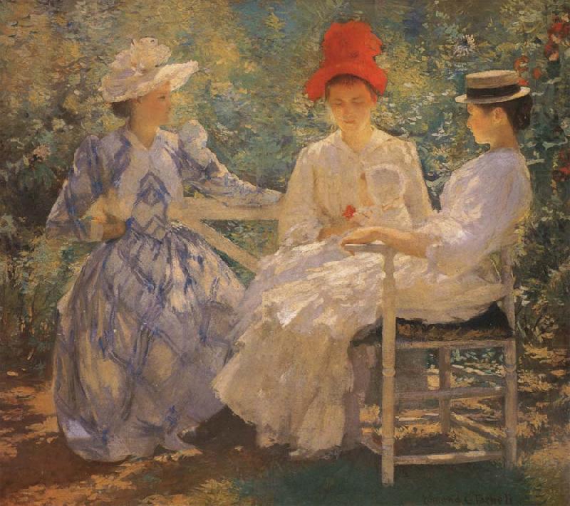 Edmund Charles Tarbell Three Sisters A Study in June Sunlight china oil painting image